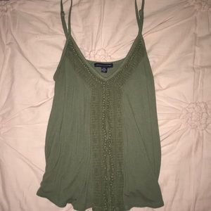 American Eagle olive green tank